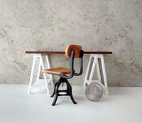 1:12 Dollhouse miniature office chair desk chair farmhouse style