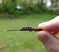 1:12 scale dollhouse rifle BBQ grill lighter Shotgun gas lighter NON-working