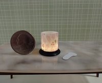 1:12 Dollhouse miniature fall candle sleeve or battery lighted candle holder REF Holly
