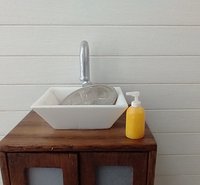 1:12 Dollhouse miniature hand soap or hand lotion Price is for EACH unit REF Orange