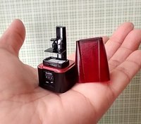 1:12 Dollhouse miniature 3D resin printer with removable resin tank and lid - NON-working