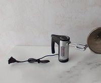1:12 Dollhouse miniature hand mixer with power cord and plug REF Modern silver n black