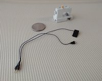 1:12 scale dollhouse miniature light up sewing machine with power cord, foot pedal + 1 spool NON-working