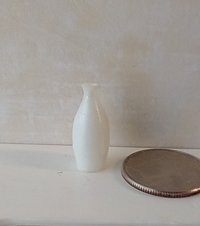 1:12 miniature white vase inspired by a bowling pin :)