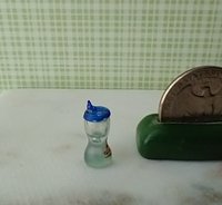1:12 Dollhouse miniature blue sippy cup with sail boat decal REF Blue lid