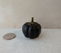 Battery operated miniature light up Jack-O-Lantern Pumpkin LED light for Halloween No external wires REF Black cat