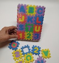 Miniature foam tiles floor mat with alphabets and numbers Play puzzle mat 36-piece miniature Multi-color interlocking foam mat Price is for EACH set