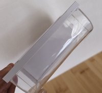 1:12 Dollhouse bakery display case with clear acrylic and sliding doors Baked goods NOT included