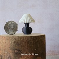 1:12 dollhouse table lamp Battery operated table lamp no external wires Price is for EACH REF Deep metallic blue