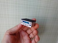 1:12 scale dollhouse audio amplifier REF Without Blue LED light