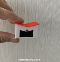 1:12 Dollhouse MCM themed mailbox with iconic butterfly roofline Personalized house number optional REF Red roof