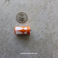 1:12 Dollhouse miniature MCM themed wall light or wall sconce powered by a balloon light Price is for EACH unit REF Orange
