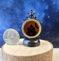 1:12 Dollhouse miniature battery operated Halloween themed lantern No external wires REF Haunted house