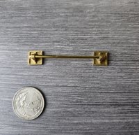 1:12 Dollhouse mid-century style towel bar REF Breeze block 