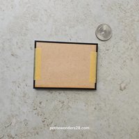 1:12 Dollhouse miniature black frame art print REF Kandinsky's Balancement Size B