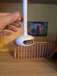 1:12 Dollhouse miniature hanging modern fireplace MCM style suspended fireplace with battery operated flickering insert REF White