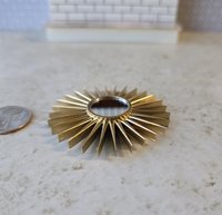 1:12 Dollhouse mid-century styled sunburst mirror with 28 rays MCM dollhouse decorative mirror Wall decor 
