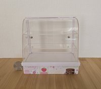 1:12 Dollhouse bakery display case with clear acrylic and sliding doors Baked goods NOT included