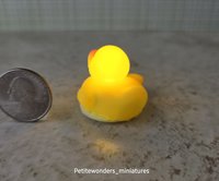 Battery operated yellow rubber duck lamp LED light Rubber duckie lamp for kids room 1:12 or play scale for you to decide