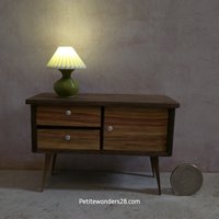 1:12 dollhouse table lamp Battery operated table lamp no external wires Price is for EACH REF Green