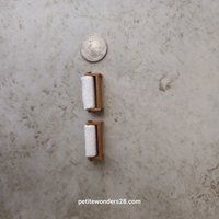1:12 Dollhouse wall-mounted paper towel holder with shelf in solid cherry wood Price is for EACH
