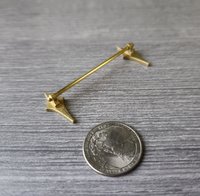 1:12 Dollhouse mid-century style towel bar REF Star
