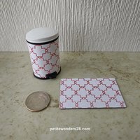 1:12 Dollhouse MCM-themed kitchen mats Price is for EACH Garbage bin sold separately