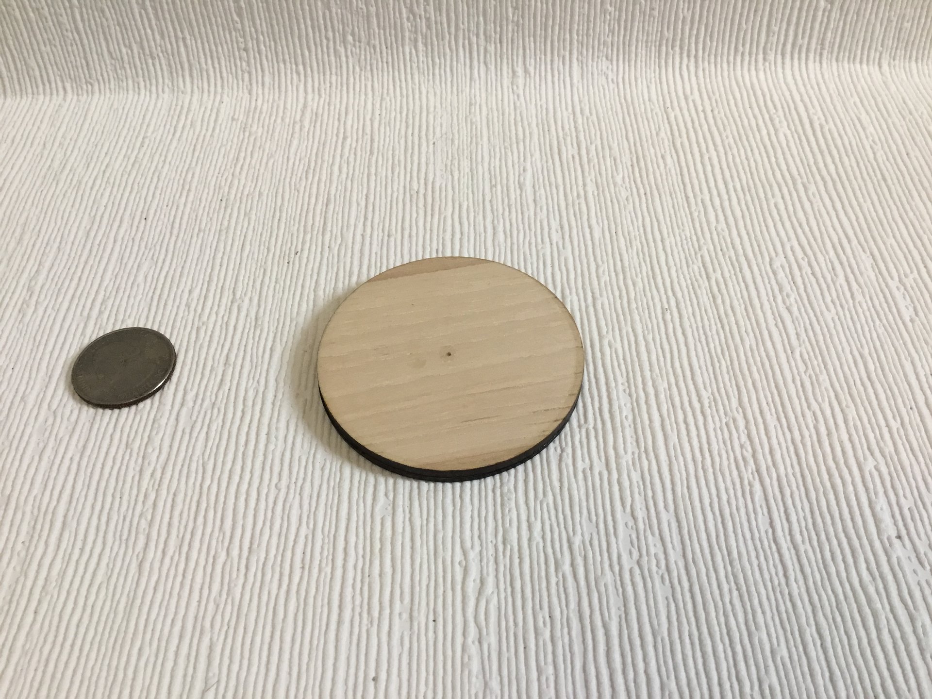 1:12 Dollhouse farmhouse wall clock with roman numerals Faux wrought iron and hickory wall clock Decorative non-working dollhouse clock