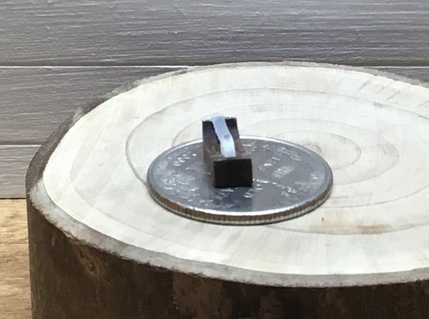 1:12 scale miniature walnut tape dispenser Desktop accessory Stationery item