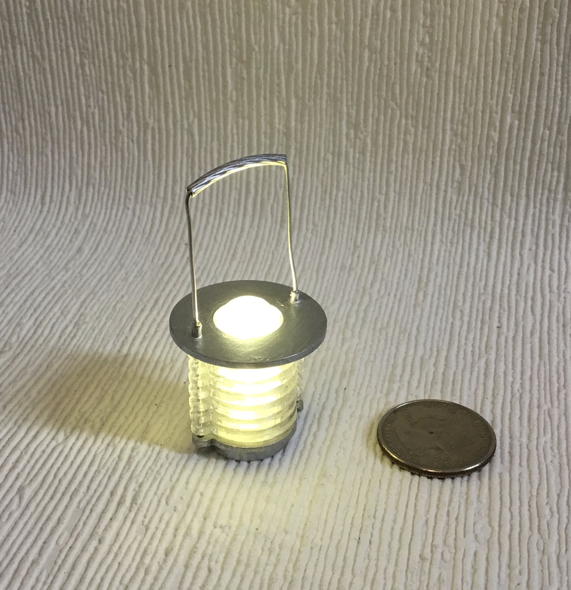 1:12 Dollhouse bugs zapper lantern for outdoor patio porch lawn light Modern LED lantern