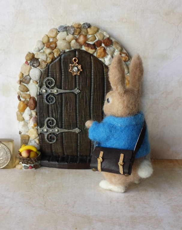 3D printed fairy door in PLA to be painted and decorated REF C