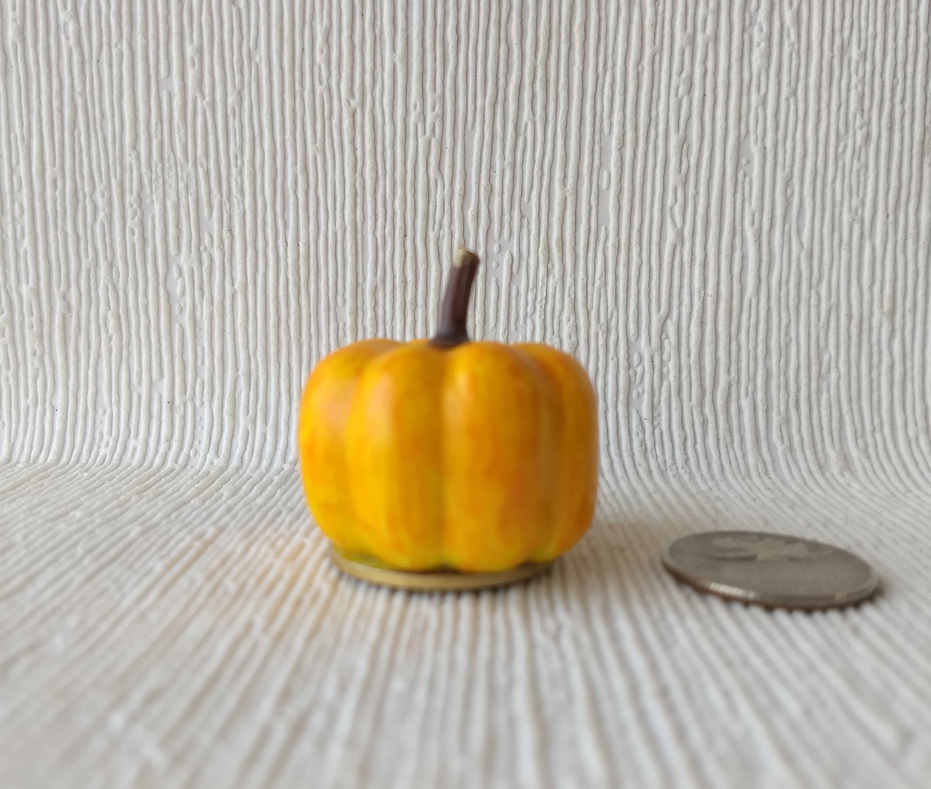 RESERVED Battery operated miniature light up Jack-O-Lantern Pumpkin LED light for Halloween No external wires