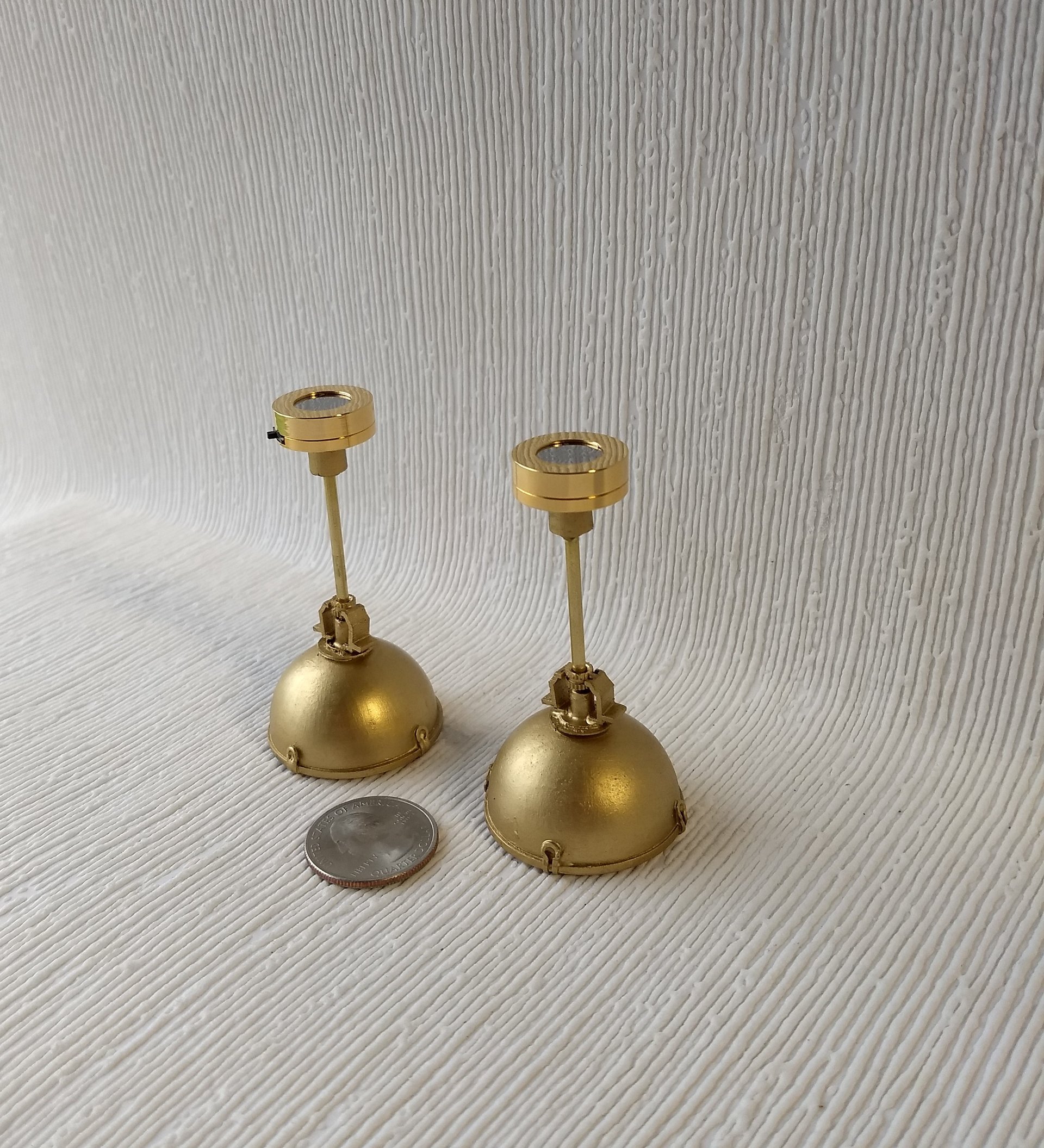 1:12 Dollhouse industrial pendant light Battery operated kitchen ceiling light with no external wires Price is per unit