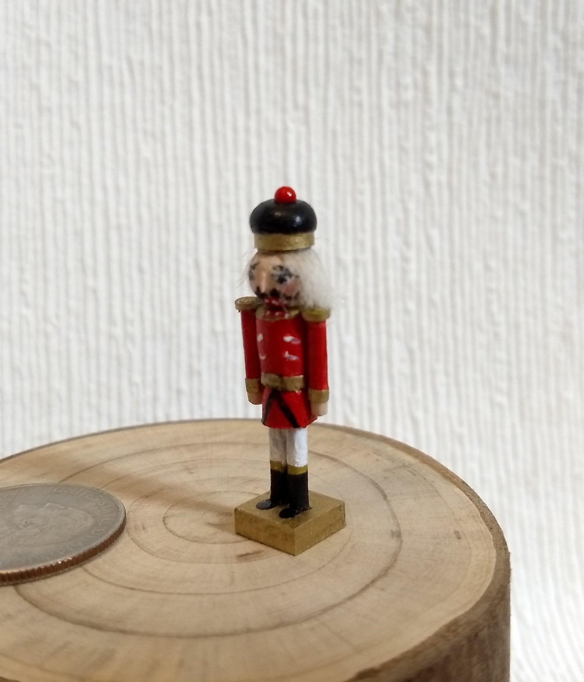 1:12 dollhouse miniature nutcracker doll Handcrafted Christmas nutcracker Holiday decor Christmas accessory REF red Price is fo one unit