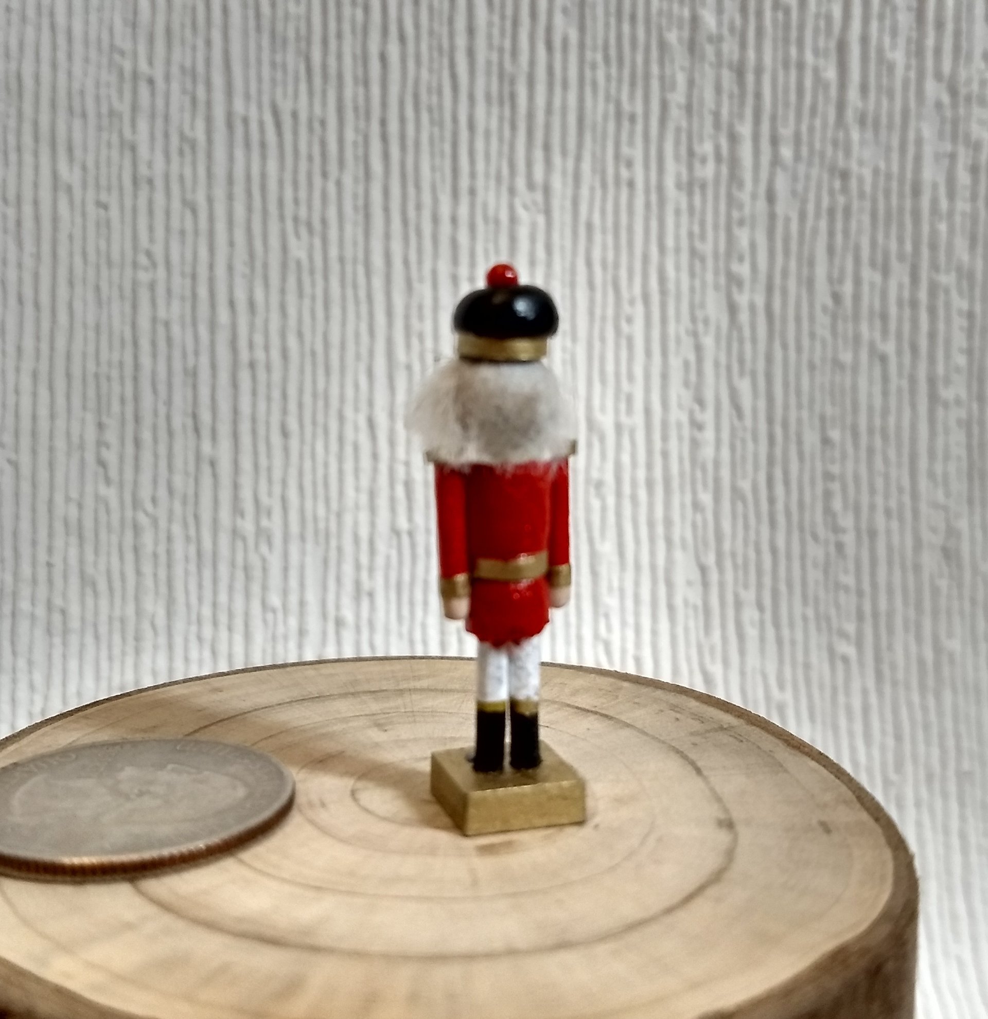1:12 dollhouse miniature nutcracker doll Handcrafted Christmas nutcracker Holiday decor Christmas accessory REF red Price is fo one unit