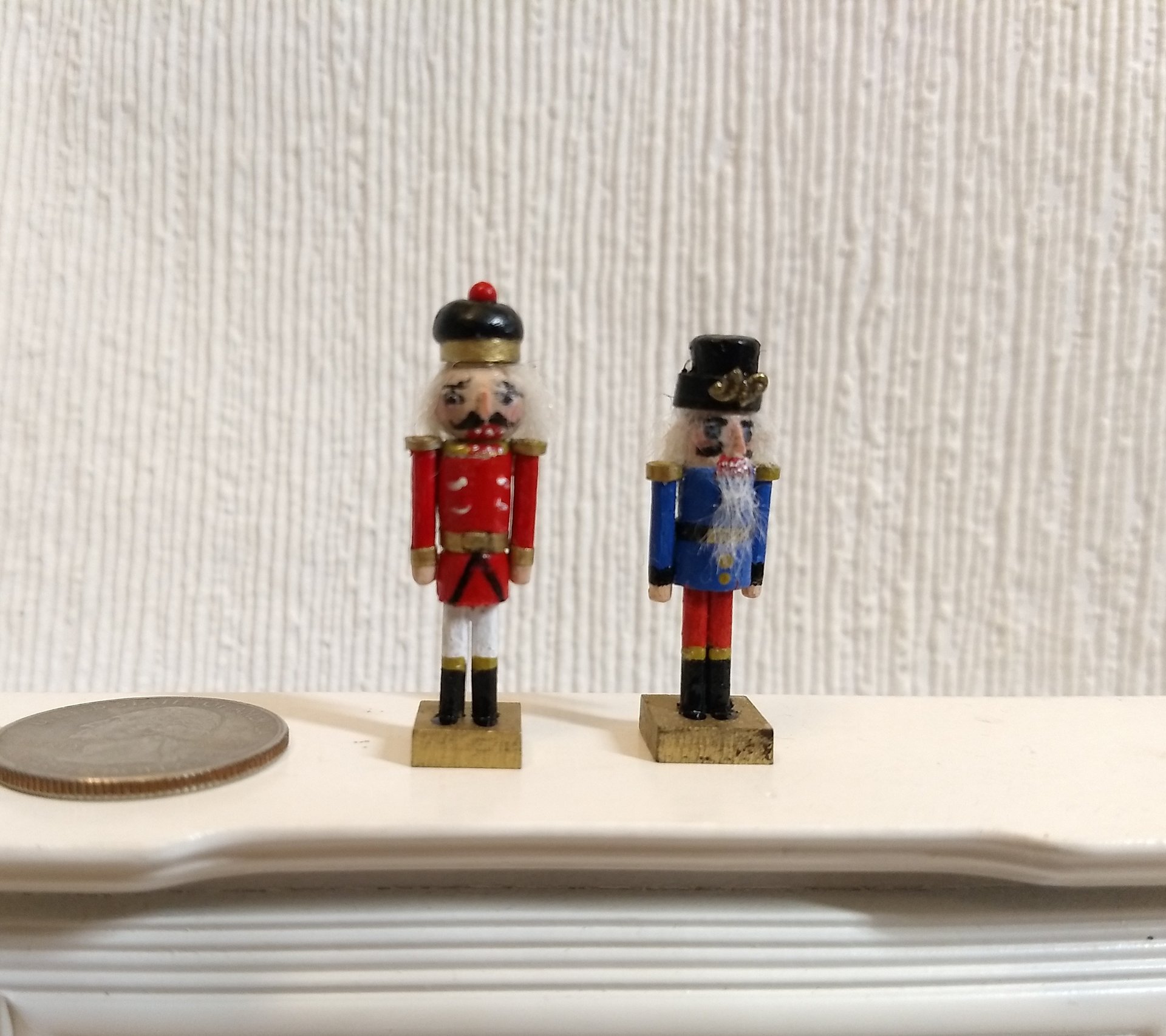 1:12 dollhouse miniature nutcracker doll Handcrafted Christmas nutcracker Holiday decor Christmas accessory REF red Price is fo one unit
