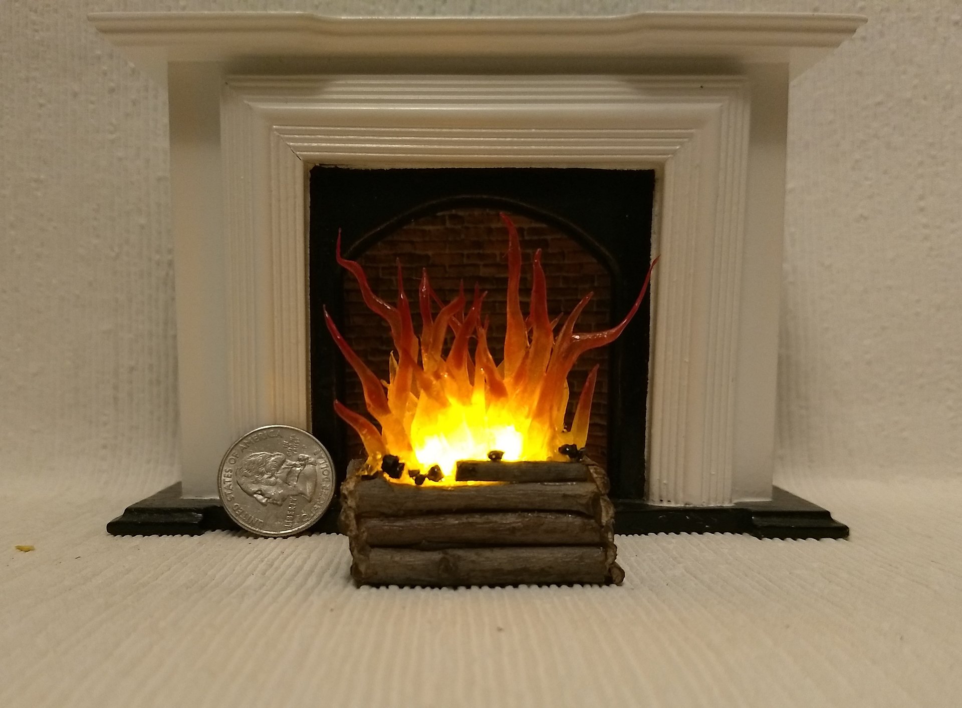 battery operated firelogs