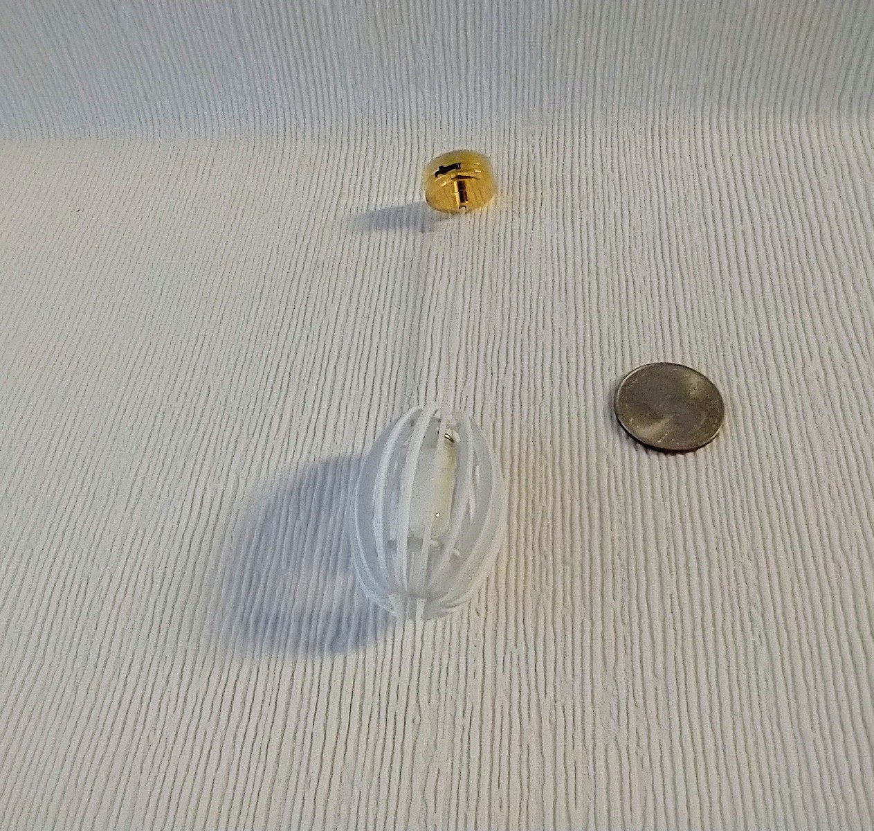 1:12 dollhouse battery operated white chandelier Mid century inspired oval shaped ceiling light