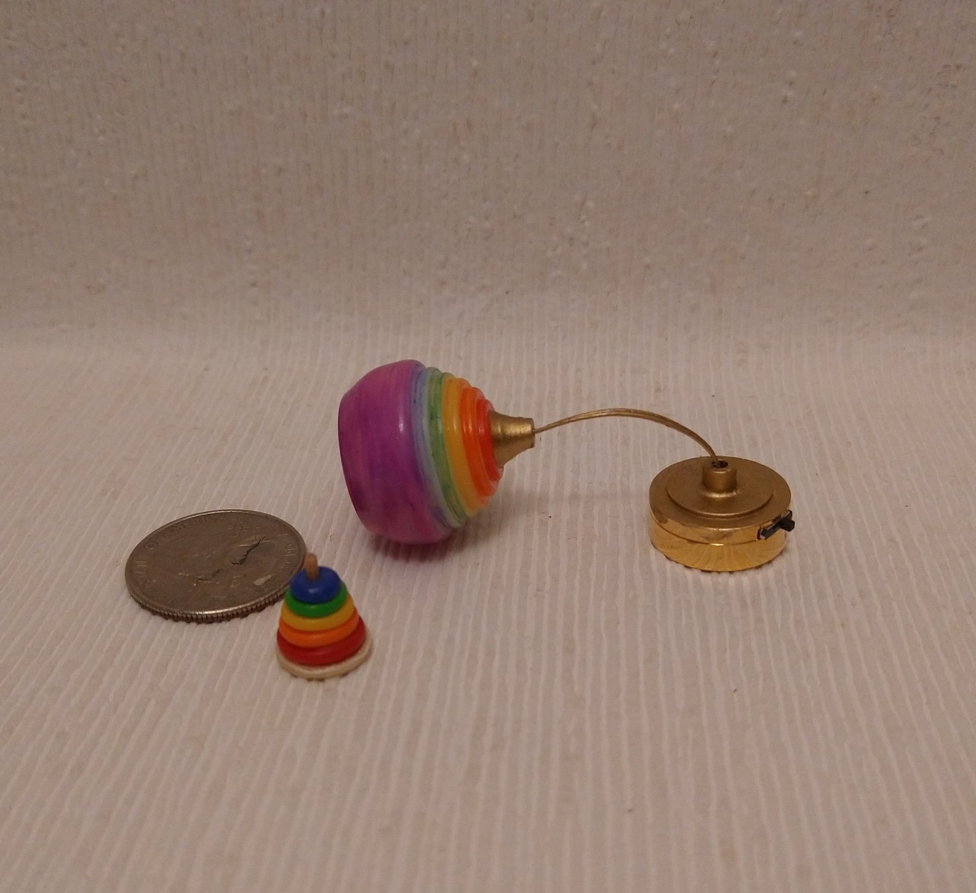 1:12 dollhouse rainbow colored pendant light Spirit lifting colorful ceiling light