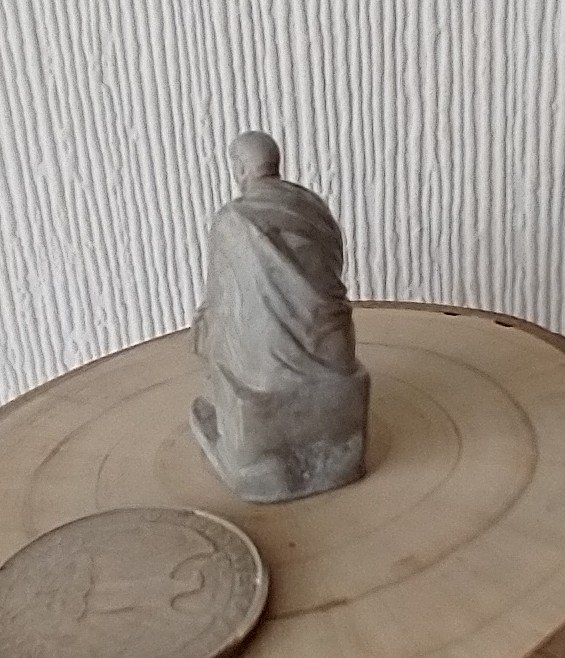 Dollhouse miniature statute The Thinker / Philosopher / Aristotle