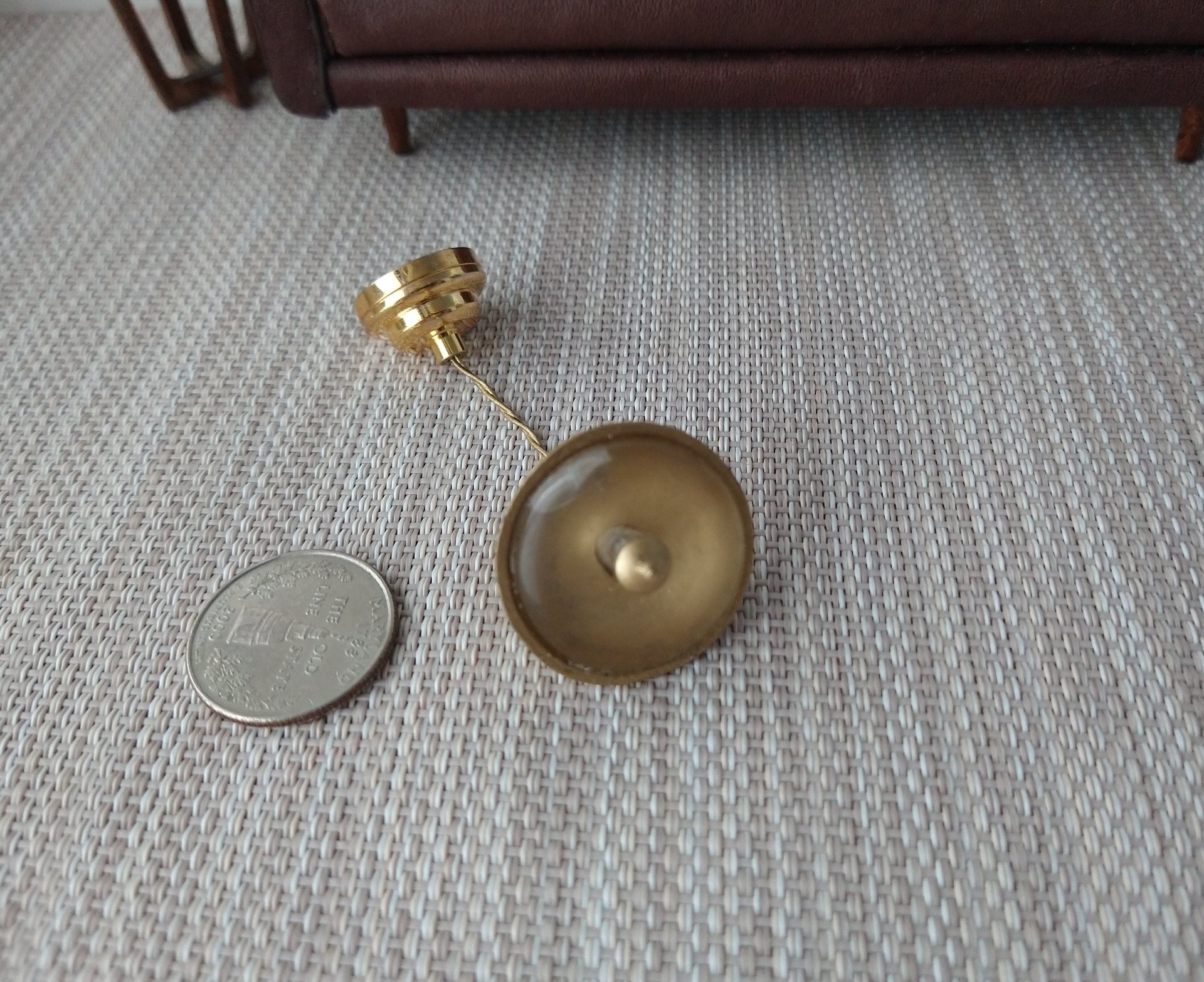 1:12 dollhouse battery operated space age inspired ceiling light Mid-century style pendant light