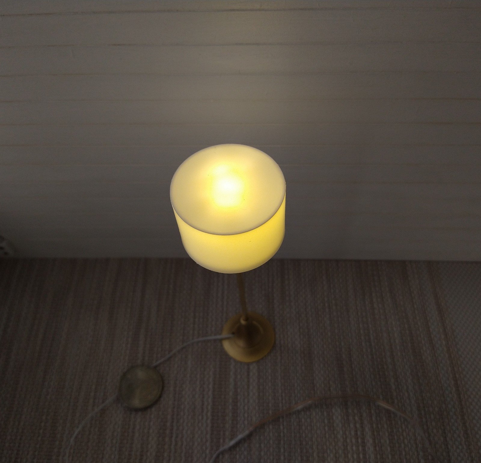 RESERVED 1:12 dollhouse miniature tulip based floor lamp MCM style floor lamp