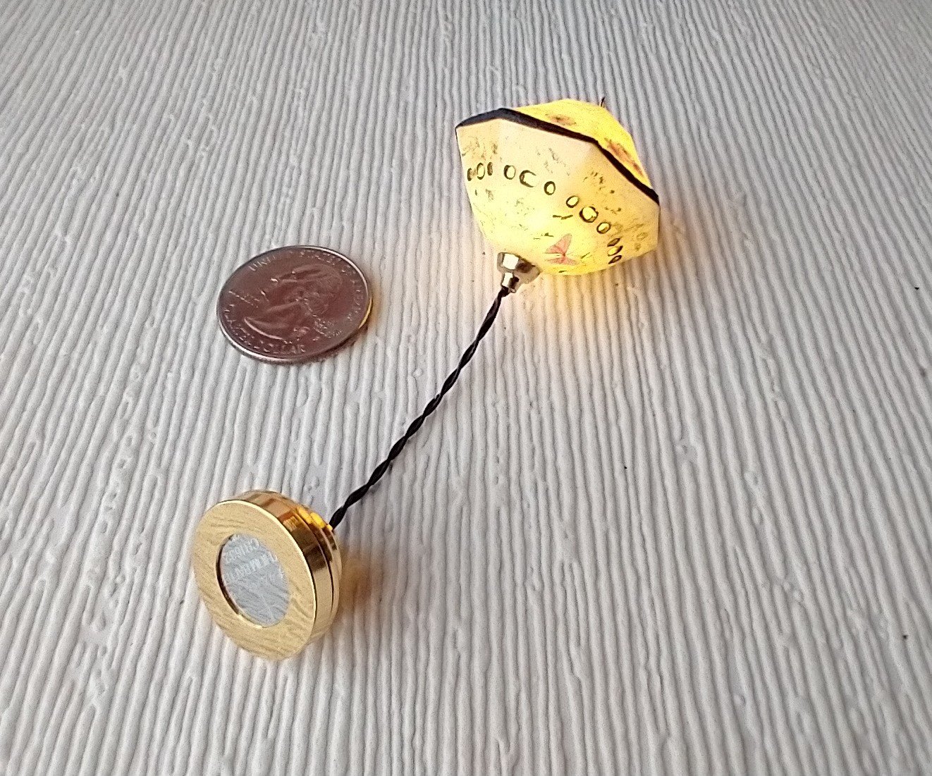 RESERVED 1:12 Dollhouse Asian themed cream white lantern light Battery operated hanging or pendant light