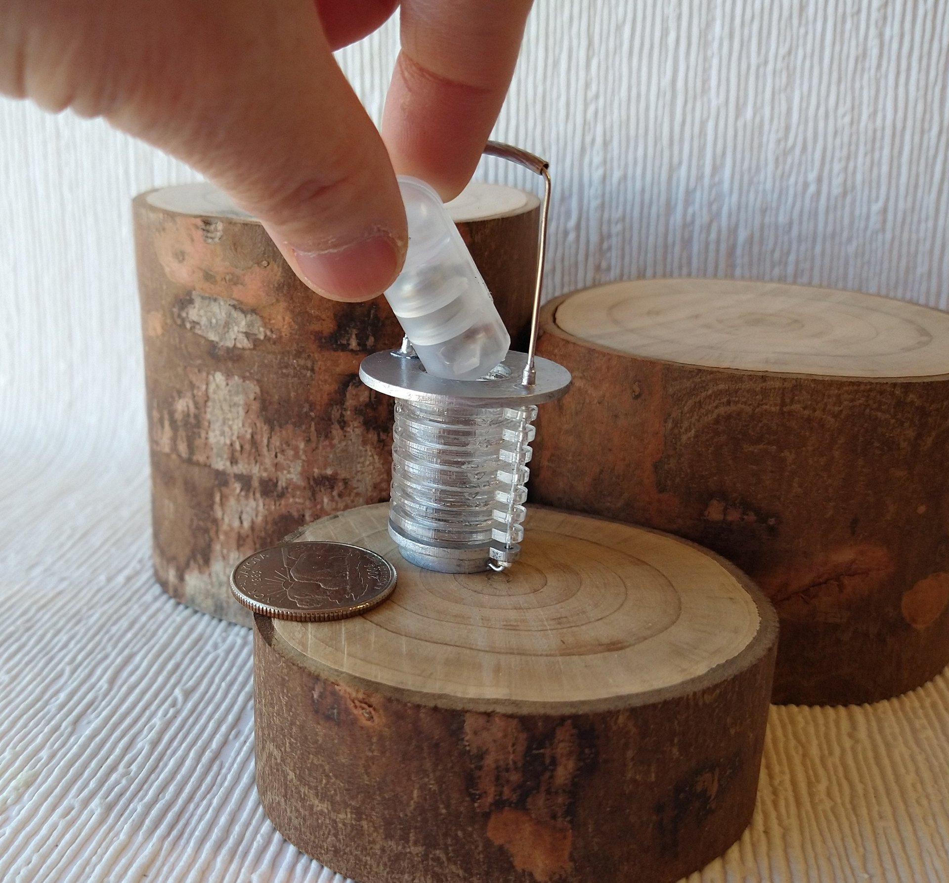 1:12 Dollhouse bugs zapper lantern for outdoor patio porch lawn light Modern LED lantern