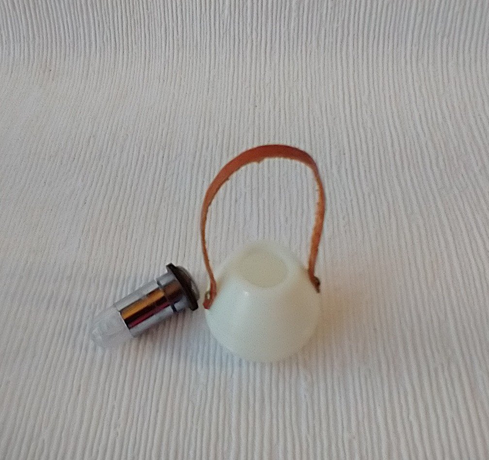 1:12 Dollhouse modern portable lantern with leather strap for outdoor patio or as lawn light Modern LED lantern Price is for EACH unit