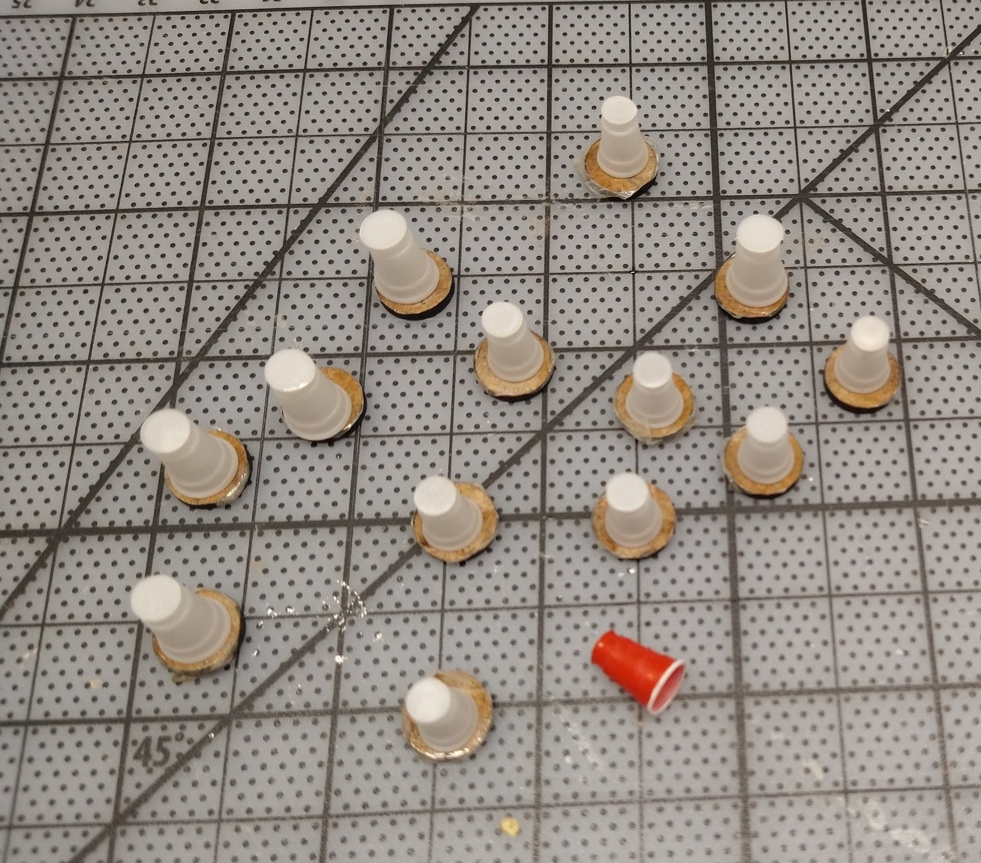 1:12 Dollhouse translucent cold cups Faux disposable cups for cold drinnks Price is for one set of four cups