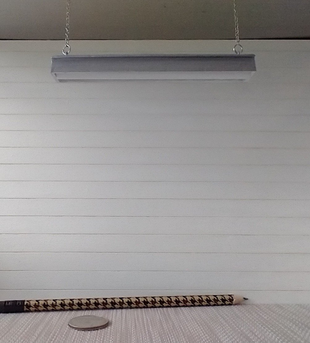 1:12 Dollhouse shop ceiling light Non-electric workshop light (Non-working)