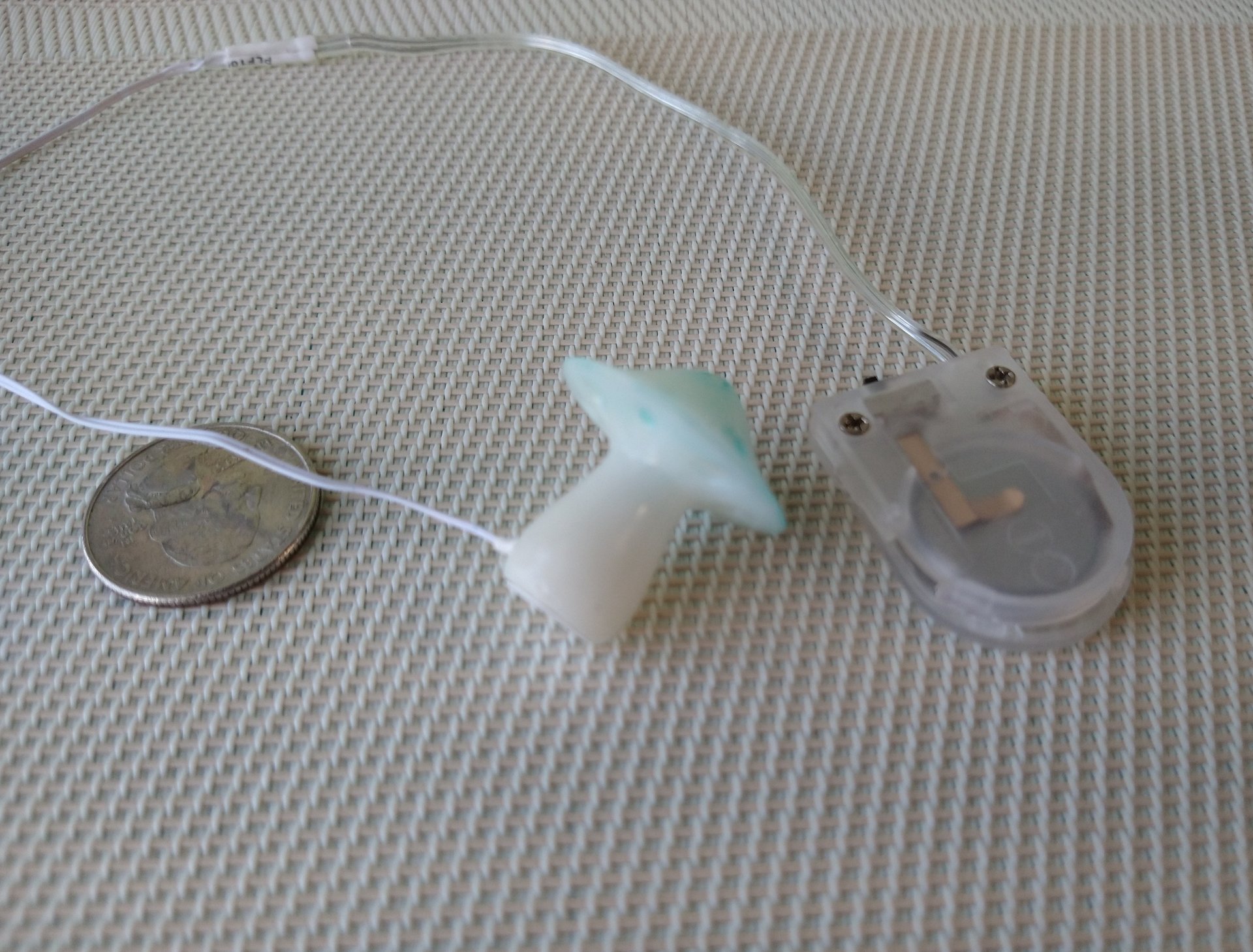 RESERVED 1:12 Dollhouse battery operated toadstool table lamp Kids lamp Novelty lamp Blue mushroom lamp