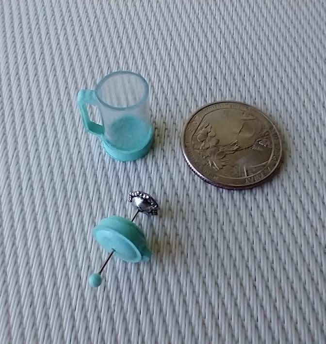 1:12 Dollhouse miniature French press coffee pot Miniature cafetiere REF Mint