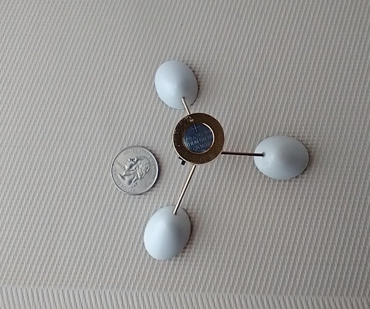 RESERVED 1:12 Dollhouse miniature mid-century modern chandelier MCM 3-light ceiling light white shades Battery operated LED miniature lamp